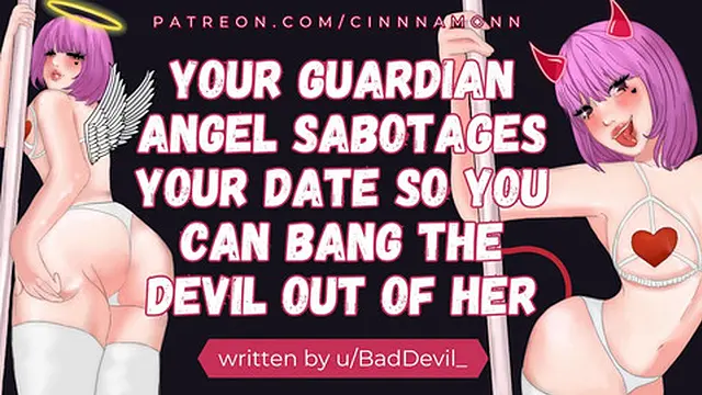 Devilish union with angelic  &mdash;  deepthroat blowjob frenzy