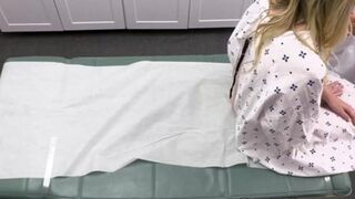 Sexy Nurse Charlie Valentine preps hooker Lily Larimar for nasty doc threesome booty call