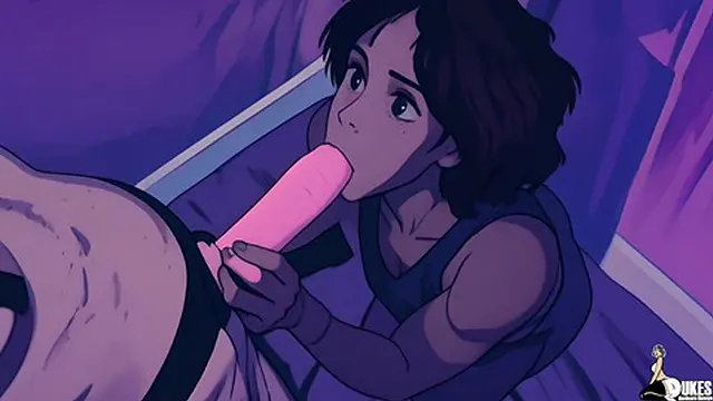 Anime Girl Curly Rican gets taken by the PURGER