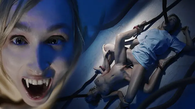 Alien Monster Convinces Vampires Kelly Collins And Ashby Winter Into Pleasure Bondage