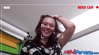 Reluctant amateur Bella Star finally has a taste of my cock on camera