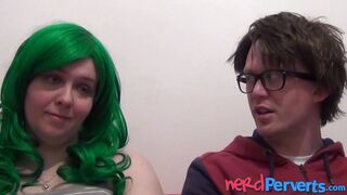 Busty and chubby Tattiana craves to taste nerds smelly cock