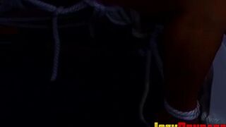 JOCK BONDAGE - Tattooed man in uniform is bound and cant release himself