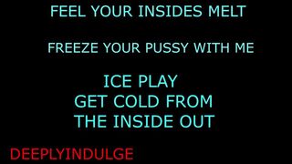 DADDY USES ICE ON YOU. ICE PLAY. HOW TO COOL DOWN IN THE HEAT SEXUALLY (AUDIO ROLEPLAY) DADDY USES