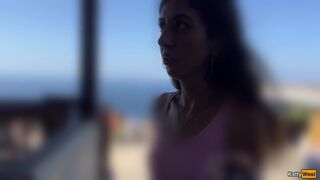 Crazy CUMWALK in Amazing Place Full of People Almost Caught