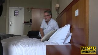 Squirting bound bdsm sub