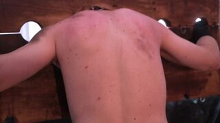 Dominatrix Nika whipped her naughty slave. bdsm