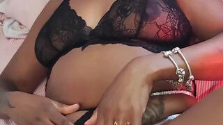 Enjoying my dildo and masturbating