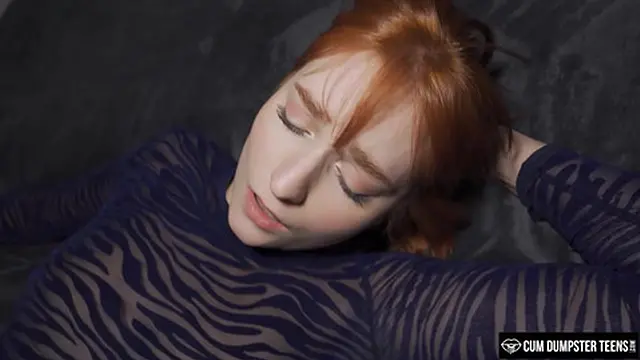 Redhead teen Dolly Dyson gets dirty