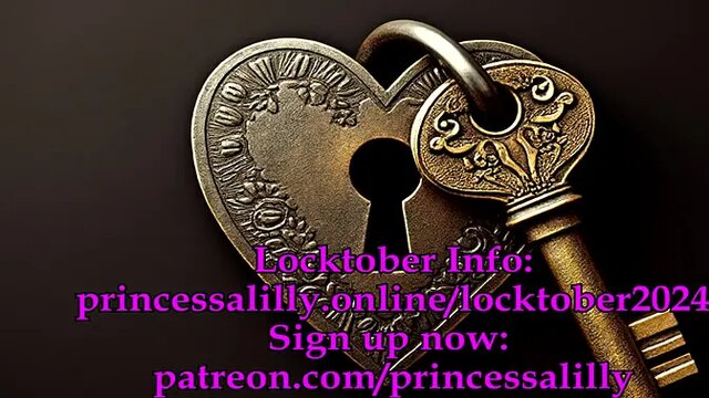 Mistress dominates submissive male in Locktober Chastity Challenge