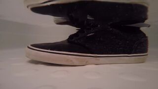 Wet Vans and Jeans in the Shower