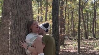 Deer Girl Fucked in the Woods for First Time
