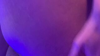 Preggo Lola Sky quick masturbation with happy end squirt at the tanning salon