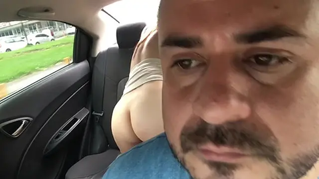 I fuck a Colombian girl doggy style in the car