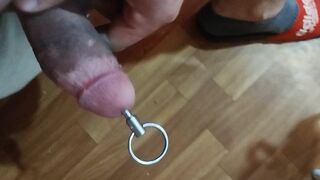 a lot of sperm after probing the urethra with a 10 mm toy