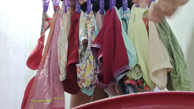 Panty collection of my neighbor