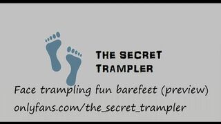 Face trampling fun barefeet (preview)