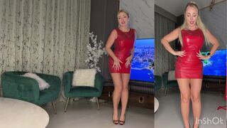 SEXY MINI DRESSES TRY ON HAUL 4K red, nude