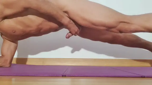 5 minutes of Masturbation / Core / Abs Training ending with a nice cumshot - accept the challenge?