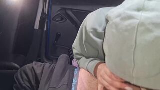 wife fucks in car with stranger while husband watches