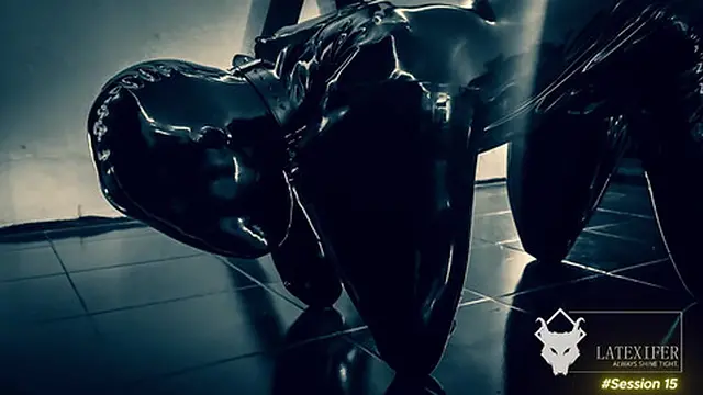 Breath Play Struggle in Latex Dog Suit (Session 15)