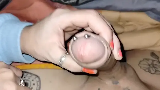 ARONCORA I W HAVE MY WIFE HAVE A THREE-HANDED HANDJOB AND I CUM LIKE A PIGGY