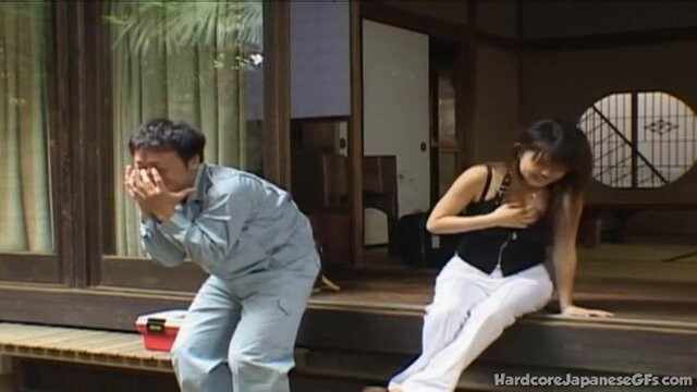 Hot Japanese barely legal gets a sloppy head and smashed in missionary position