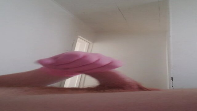 Gloved Solo Fleshlight Fun